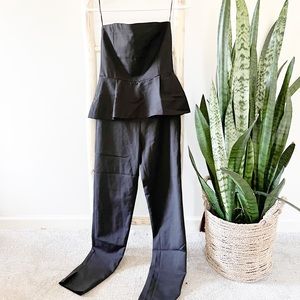 Strapless Zara jumpsuit black Fits like size small